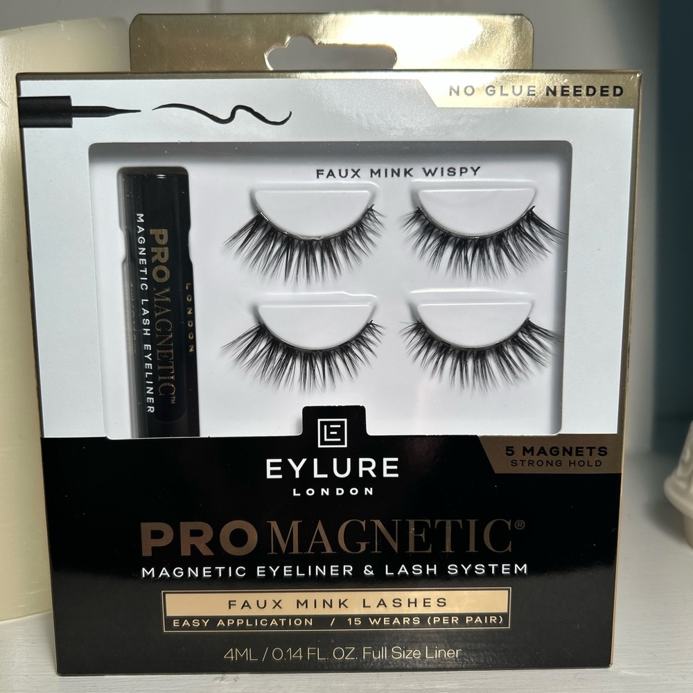 Eylure Promagnetic Eyeliner & Faux Mink Wispy Eyelash System- NEW